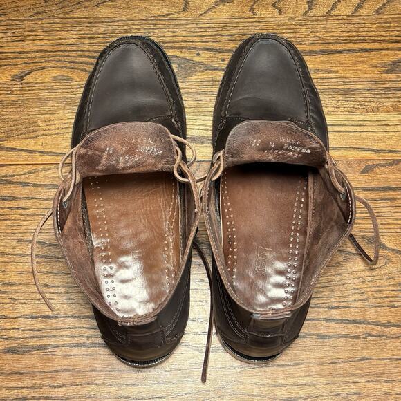 Vintage Dexter Brown Leather Chukka Ankle Boots Men’s 11 Made In USA - Picture 6 of 8